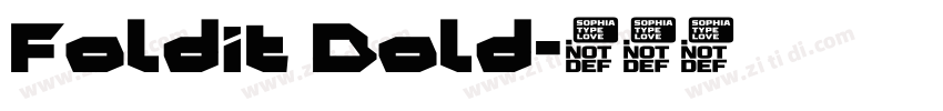 Foldit Bold字体转换